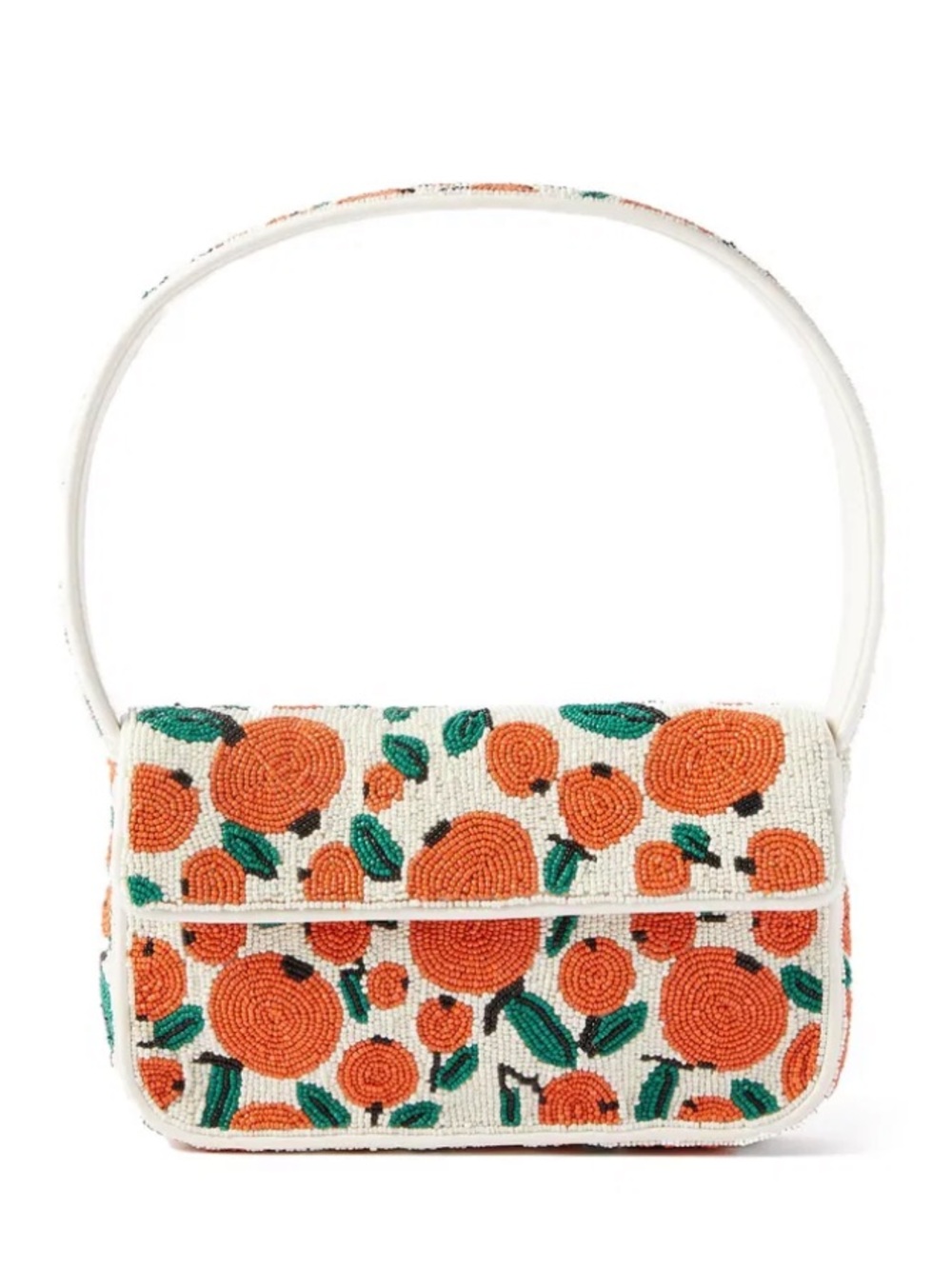 LIKE NEW STAUD Tommy Beaded Bag, Oranges
